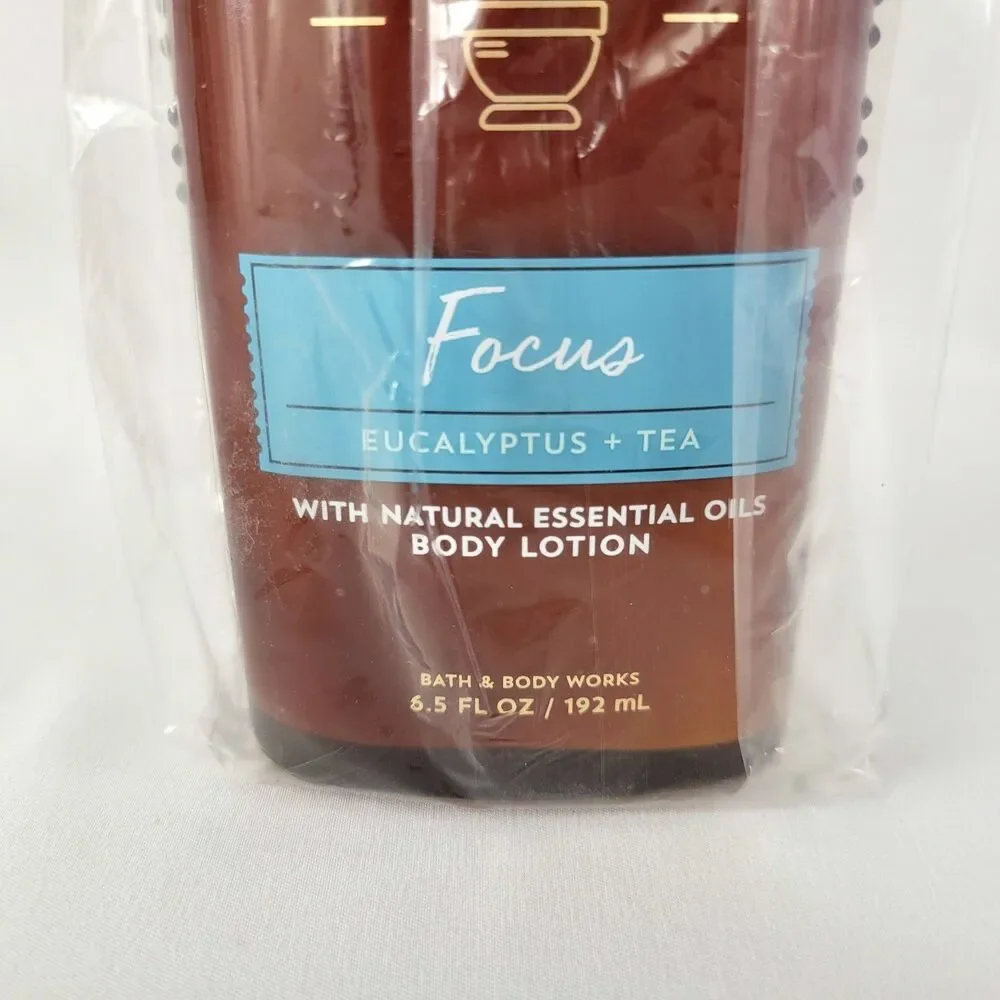 Bath & Body Works Aromatherapy Focus Eucalyptus + Tea Body Lotion 6.5 oz New